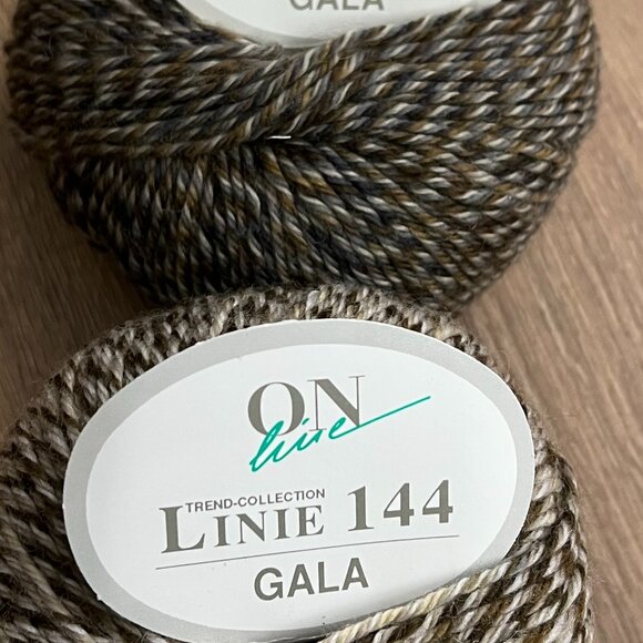 Linie 144 Gala 100% Wool Yarn Bundle Brown Tweed (2) - Picture 6 of 9